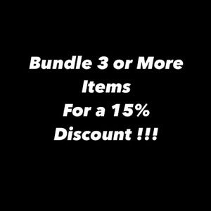 … Bundle for 15% Off !!! …